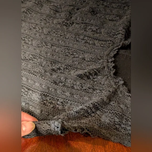 Free People Black Lace Sleeveless Dress Medium - Picture 14 of 15